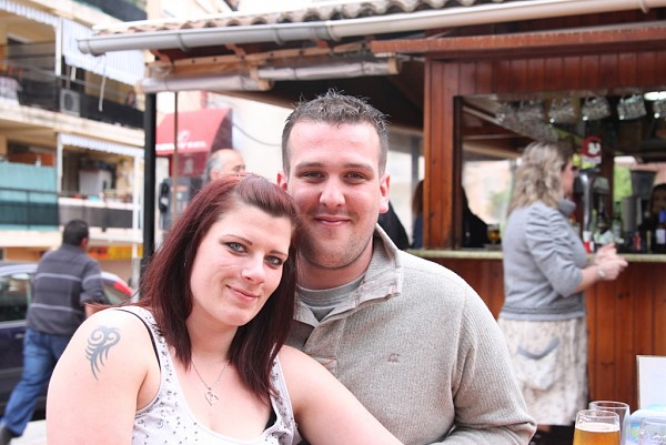 CHRIS AND CHARLOTTE FROM EASTBOURNE/EASTSUSSEX, ON HOLIDAYS